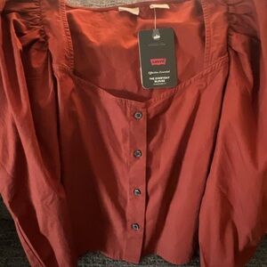 Levi's Deep brown Button-Up Shirt